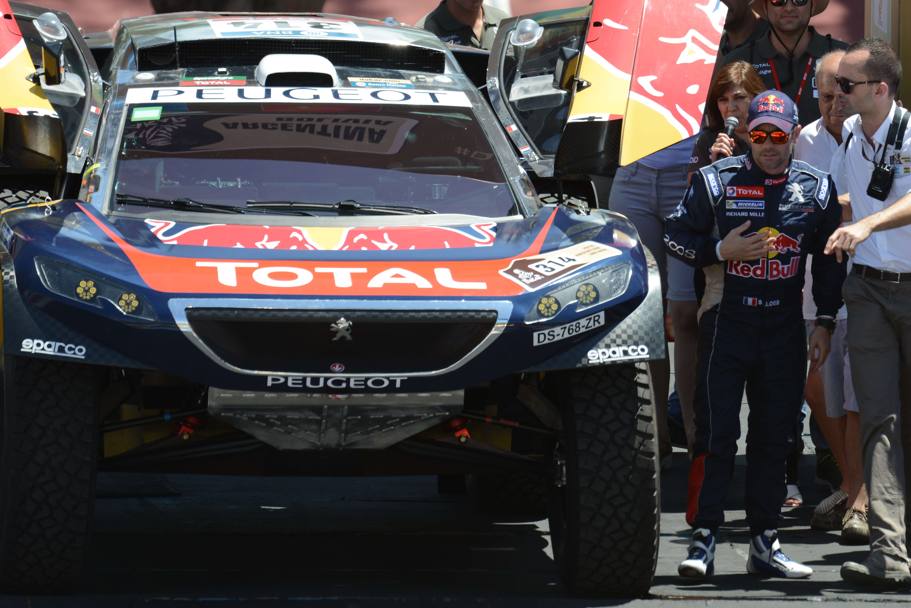 Sebastien Loeb pronto a cimentarsi alla sua prima Dakar. Afp